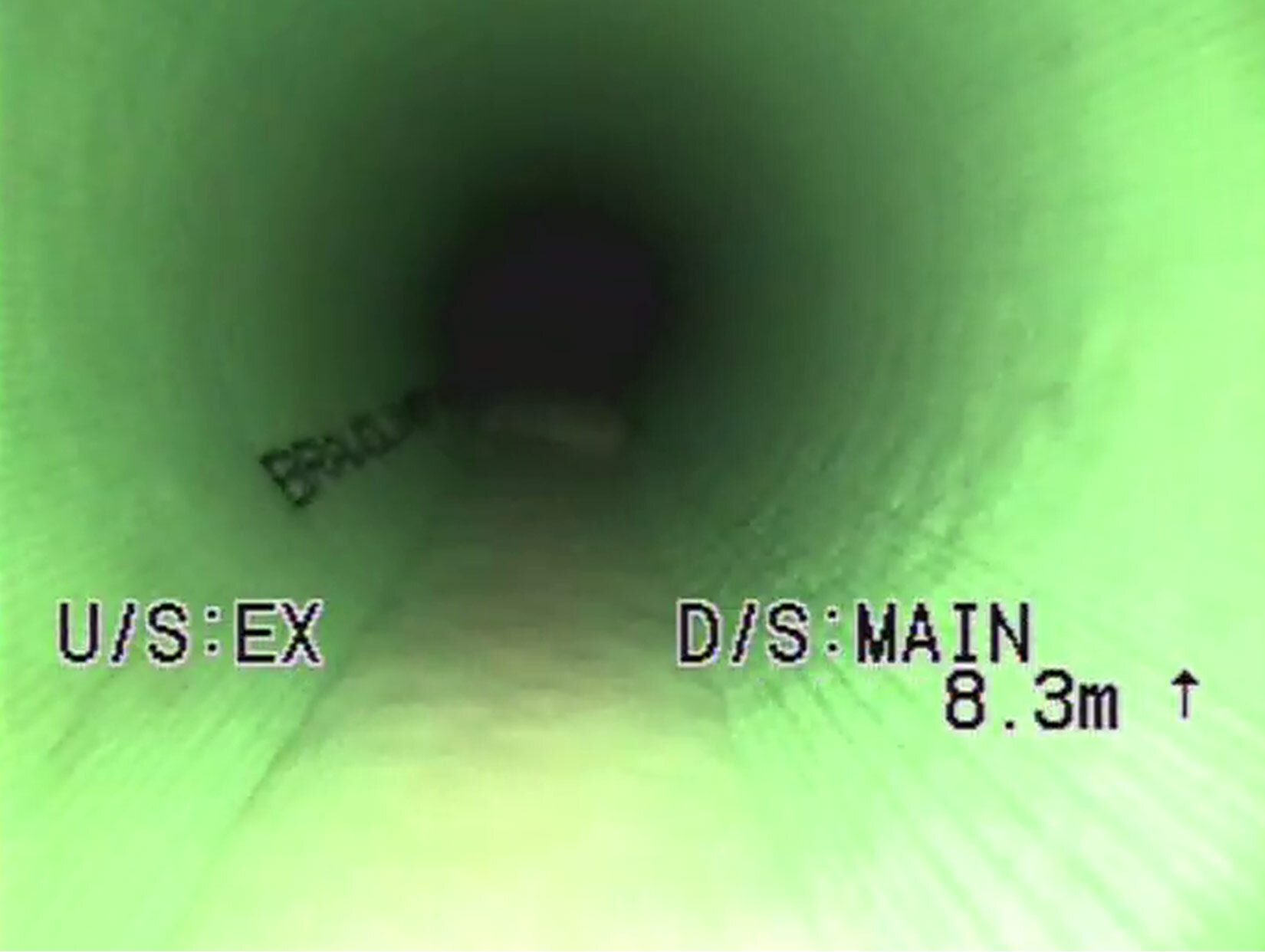 A CIPP liner inside a pipeline
